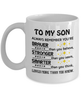To my son: Always remember you're Braver than you believe, stronger than you seem, smarter than you think and loved more than you know. 399