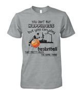 You can't buy happiness but you can play basketball that pretty much...