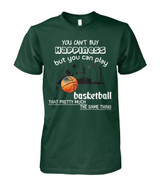 You can't buy happiness but you can play basketball that pretty much...