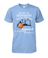 You can't buy happiness but you can play basketball that pretty much...