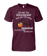 You can't buy happiness but you can play basketball that pretty much...