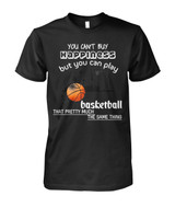 You can't buy happiness but you can play basketball that pretty much...