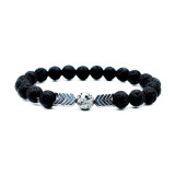 8mm Lava Stone Bracelet Rock Bracelet Adjustable Arrow Diffuser Stone Bracelet Women Men 8 Colors bracelets for women
