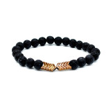 8mm Lava Stone Bracelet Rock Bracelet Adjustable Arrow Diffuser Stone Bracelet Women Men 8 Colors bracelets for women