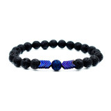 8mm Lava Stone Bracelet Rock Bracelet Adjustable Arrow Diffuser Stone Bracelet Women Men 8 Colors bracelets for women