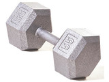 Hex Dumbbell w/ Straight Handle 55 lb