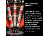 Viper Astro 80% Tungsten Soft Tip Darts Red Rings 18 Grams
