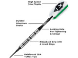 Viper Element 90% Tungsten Soft Tip Darts Shark Kin Barrel 18 Grams