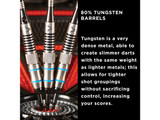 Viper Grim Reaper 80% Tungsten Soft Tip Darts Blue Rings