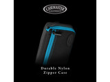 Casemaster Plazma Dart Case Black with Blue Zipper
