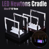 Newtons Ball Cradle LED Light Up Kinetic Energy