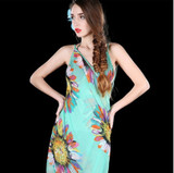 Sexy Women Chiffon Flower Scarf Bikini Cover Up Beach Swimwear sun-proof Dress HAHA