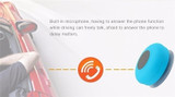 Go Play! - Portable Waterproof Wireless Mini Bluetooth Speakers Shower Handsfree Call Music Suction Mic for iPhone Cellphone Smartphone