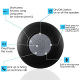 Mini Waterproof Wireless Bluetooth Handsfree Mic Suction Shower Speaker Car Bluetooth Speaker