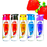 800ml Free Fruit Infuser Juice Shaker Sports Lemon Water Bottle Tour hiking Portable Climbing Camp Bottles