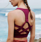 White Strap Push Up Sports Bra for Women Gym Running yoga top Bra Athletic Vest Hollow out Sportswear Underwear White Strap Push Up Sports Bra for Women Gym Running yoga top Bra Athletic Vest Hollow out Sportswear Underwear