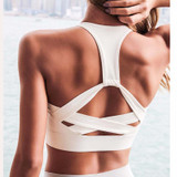 White Strap Push Up Sports Bra for Women Gym Running yoga top Bra Athletic Vest Hollow out Sportswear Underwear White Strap Push Up Sports Bra for Women Gym Running yoga top Bra Athletic Vest Hollow out Sportswear Underwear