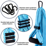 Aerial yoga hammock 6 handles strap, home gym hanging belt swing, anti-gravity aerial traction device