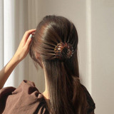 Ponytail hairpin curling iron