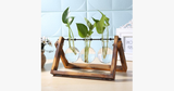 Glass Hydroponics Table Planter Stand