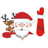 Christmas Halloween Car Rear Window decoration decal sticker
