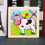 Kids Wooden Educational Toy Puzzle Learn From Home