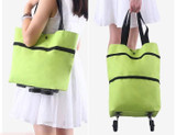 Shopping bag folding green bag