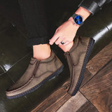 Fashion Casual  Leather Men's Warm Snow Boots