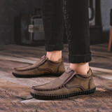 Fashion Casual  Leather Men's Warm Snow Boots
