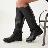 Women Knee High Boots Low Heel Warm Boots