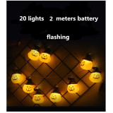 Halloween Yard Decor Pumpkins LED String Lights Lanterns Lamp