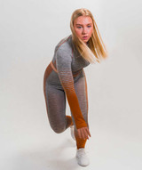 Hybrid Long Sleeve Crop Top | Smoke White