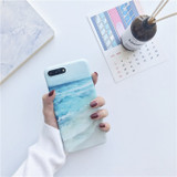 Blue Ocean Wave Silicone iPhone Cases