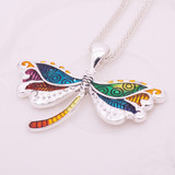 Aqua Sea Turtle & Dragonfly Necklaces