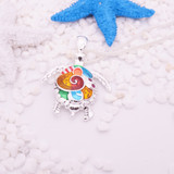 Aqua Sea Turtle & Dragonfly Necklaces