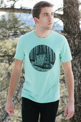 Cabin Tee-Heather Mint