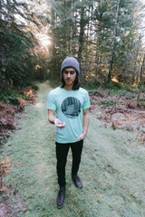 Cabin Tee-Heather Mint
