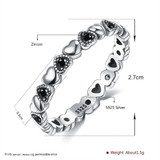 Women Stainless Steel Cubic Zirconia Rings