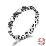 Women Stainless Steel Cubic Zirconia Rings