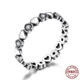 Women Stainless Steel Cubic Zirconia Rings