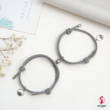 2PCS/SET alloy couple magnetic attraction ball creative Bracelet Stainless Steel friendship rope men and women jewelry gift