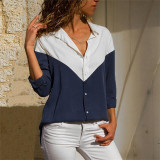 Women Blouses 2020 Fashion Long Sleeve Turn Down Collar Office Shirt Blouse Shirt Casual Tops Plus Size