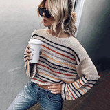 Striped Loose Fashion Pullover Sweater