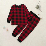 Family Matching clothes Christmas plaid pajamas   party set Family Matching clothes Christmas plaid pajamas   party set