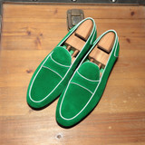Handmade Suede Slip On Men's Loafer