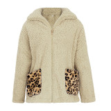 Winter Women's Warm Leopard Pattern Thicken Sexy Faux Fur Teddy Coat