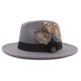 Wool Wide Brim Felt Fedora Hat