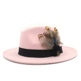 Wool Wide Brim Felt Fedora Hat