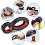 6 In 1 Multi Opener, No Bottle Cap You Can't Open