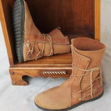 Woman Vintage Flats Lace-Up Gladiator Slip-On Booties
